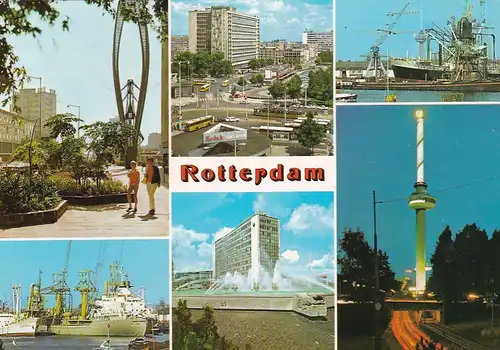 1124 - Holland - Rotterdam , Mehrbildkarte - gelaufen