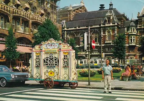 1130 - Holland - Amsterdam , Drehorgel , Auto , Perlee  - gelaufen 1971