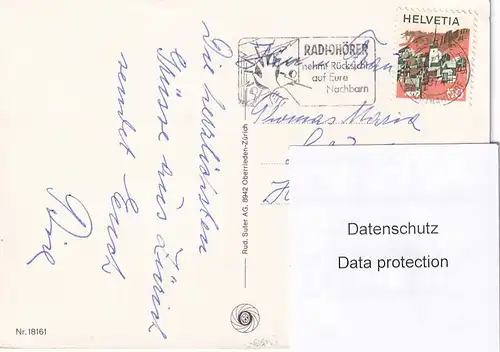 1133 - Schweiz - Suisse , Switzerland , Zürich , Winter , Mehrbildkarte - gelaufen 1974