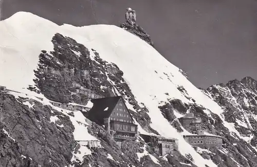 1145 - Schweiz - Suisse , Switzerland , Bern , Wallis , Jungfraujoch mit Observatorium - gelaufen 1963