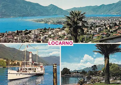 1154 - Schweiz - Suisse , Switzerland , Locarno , Lago Maggiore , Langensee , Schiff - gelaufen 1981