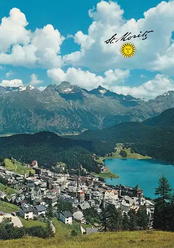 1155 - Schweiz - Suisse , Switzerland , Graubünden , St. Moritz - gelaufen 1980