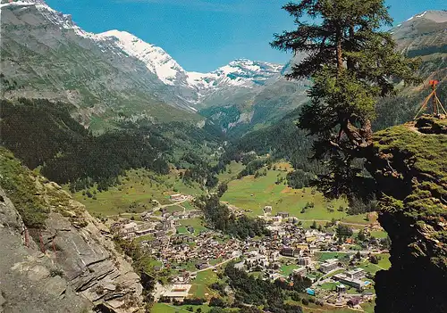1159 - Schweiz - Suisse , Switzerland , Wallis , Leukerbad , Loché les Bains , Balmhorn , Gitzifurgge - gelaufen 1983