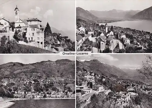 1183 - Schweiz - Suisse , Switzerland , Tessin , Orselina , Locarno , Mehrbildkarte - gelaufen 1962