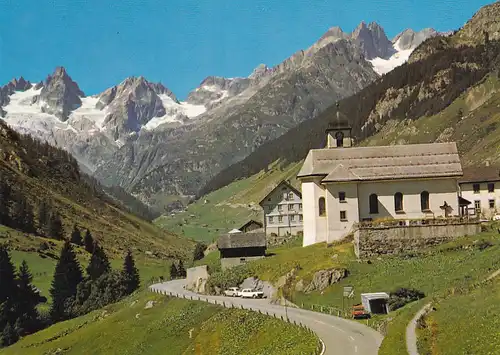 1188 - Schweiz - Suisse , Switzerland , Uri , Meien an der Sustenstraße , Fünffingerstöcke , Grassen - nicht gelaufen 1985