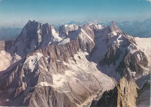 1191 - Frankreich - France , Le Mont Blanc , vom Grand Jorasses Aig. du Geant - gelaufen 1974