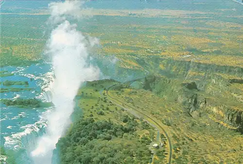 1205 - Rhodesien - Rhodesia , Victoria Falls , Cataract Island , Livingstone Island , Horseshoe , Rainbow Falls - gelaufen 1977