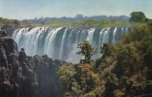 1224 - Rhodesien - Rhodesia , Victoria Falls , Rainbow Falls , Wasserfall - gelaufen 1977