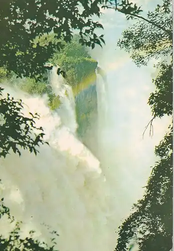 1228 - Rhodesien - Rhodesia , Victoria Falls , Close up of Devil´s Cataract in Flood , Wasserfall - gelaufen 1977