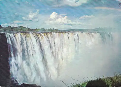 1248 - Rhodesien - Rhodesia , Victoria Falls , Main Falls , Wasserfall - gelaufen 1976