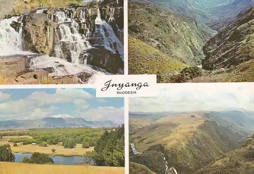 1276 - Rhodesien - Rhodesia , Inyanga , Inyamgombi Falls , Pungwe Gorge , Mare Dam , Inyangani Mountain , Pungwe Falls , Wasserfall - gelaufen 1977