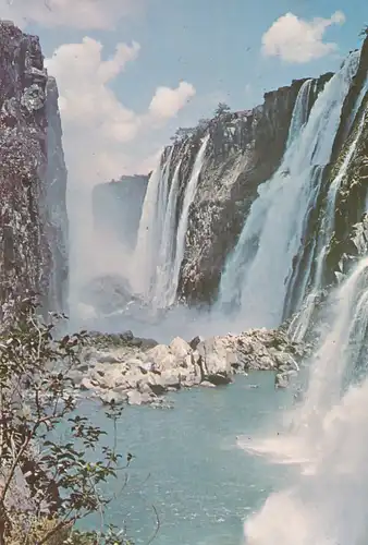 1287 - Rhodesien - Rhodesia , Victoria Falls , Eastern Cataract , Palm Grove , Wasserfall - gelaufen 1977