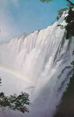 1305 - Rhodesien - Rhodesia , Victoria Falls , Eastern Cataract , Wasserfall - gelaufen 1977