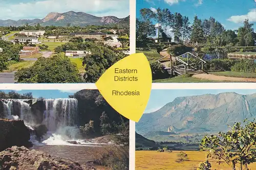 1332 - Rhodesien - Rhodesia , Eastern Districts , Umtali City , Odzani Falls , Manchester Gardens , Chimanimani Mountains - gelaufen 1977