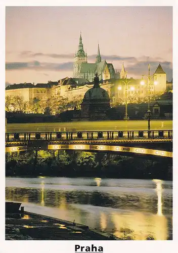 1363 - Tschechische Republik - Czech , Praha , Prag , Prazsky hrad , Prager Burg Hradcany , Brücke - gelaufen 1995