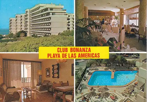 1365 - Spanien - Spain , Teneriffa , Adeje , Club Bonanza , Playa de Las Americas - gelaufen