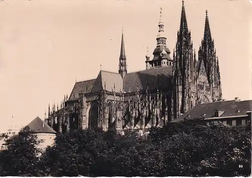 1380 - Tschechoslowakei - Czechoslovakia , Czech , Praha , Prag , Velechram Sv. Vita , St. Veitsdom - gelaufen 1942