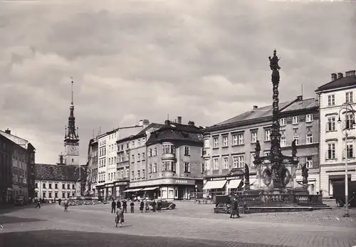1381 - Tschechoslowakei - Czechoslovakia , Czech , Olomouc , Olmütz , Namesti Rude armady , Altstadt , Denkmal - gelaufen 1967