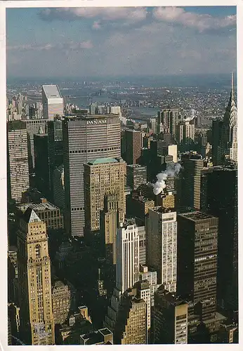 1389 - USA - New York City, Midtown , East Side Skyline , Pan Am - gelaufen 1987