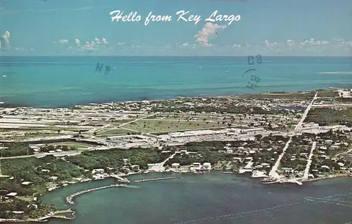 1395 - USA - Florida , Key Largo , Shopping Plaza - gelaufen 1983