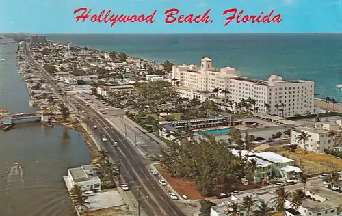 1396 - USA - Florida , Hollywood Beach - gelaufen 1973