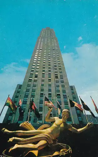 1406 - USA - New York City , RCA Building , GE Building , Rockefeller Building - gelaufen