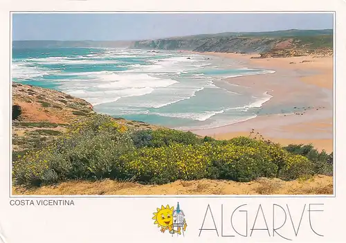 1446 - Portugal - Algarve , Costa Vicentina , Area de Paisagem Protegida , Strand - gelaufen