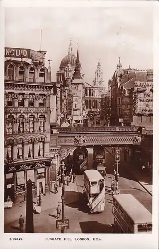 1454 - Großbritannien - London , Ludgate Hill , St. Paul´s Cathedral - gelaufen 1938