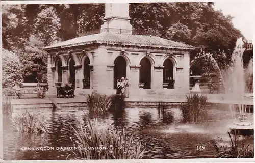 1459 - Großbritannien - London , Kensington Gardens , Springbrunnen - gelaufen 1938
