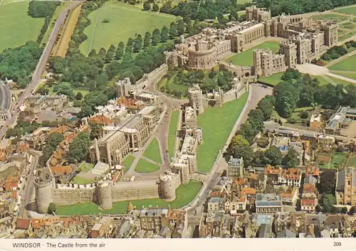 1473 - Großbritannien - Windsor , Windsor Castle view from the Air - gelaufen 1983