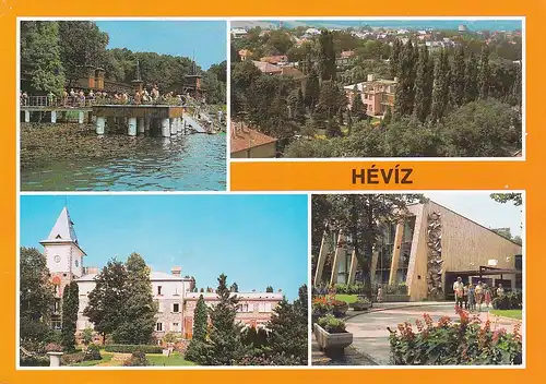 1499 - Ungarn - Heviz Gyogyfürdö , Hallenbad , Spa - gelaufen 1986