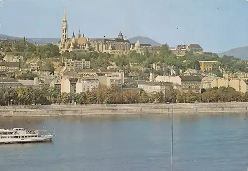 1510 - Ungarn - Budapest , Dunai latkep , Schiff - gelaufen 1982