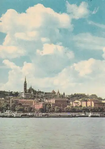 1512 - Ungarn - Budapest , Dunai latkep , Donauansicht - gelaufen 1965