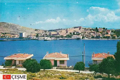 1525 - Türkei - Türkiye , Cesme , Panorama - gelaufen 1982