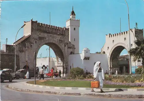 1541 - Tunesien - Tunisie , Bab el Khadra , Gate , Tor , Medina - gelaufen 1985