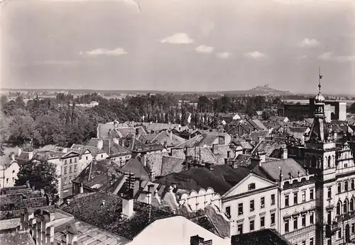 1567 - Tschechoslowakei - Czechoslovakia , Pardubice , pohled na cast mesta , Panorama - gelaufen 1962