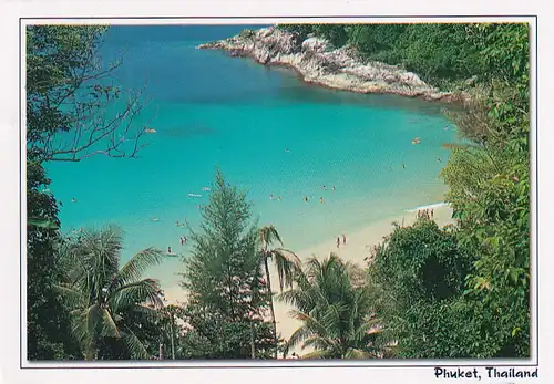 1581 - Thailand - Phuket , Laem Sing , Strand , Beach - gelaufen