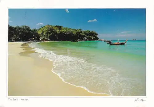 1590 - Thailand - Phuket , Kata Beach , Strand - gelaufen