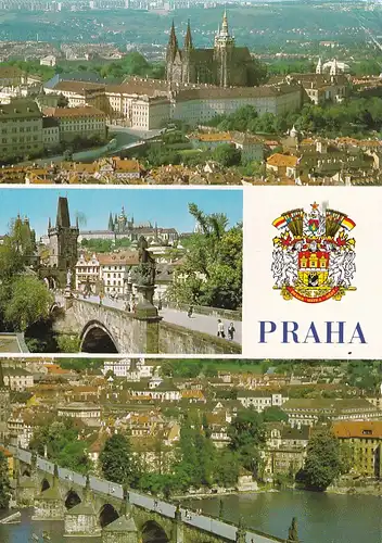 1596 - Tschechoslowakei - Czechoslovakia , Prag , Praha , Panorama - gelaufen 1982