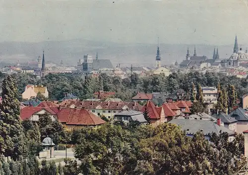 1601 - Tschechoslowakei - Czechoslovakia , Olomouc , Olmütz , Panorama - gelaufen 1961