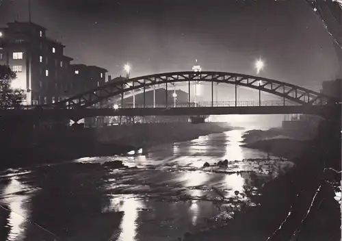 1607 - Tschechoslowakei - Czechoslovakia , Ostrava , Milose Sykory pres Ostravici , Brücke - gelaufen 1965