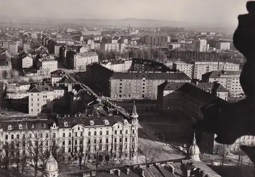 1612 - Tschechoslowakei - Czechoslovakia , Olomouc , Olmütz , Vyhled ze svatovaclavskeho domu na tridu Vitezstvi - gelaufen 1967