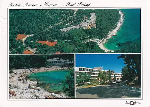 1631 - Kroatien - Croatia , Mali Losinj , Hotel Aurora i Vespera - gelaufen 1999