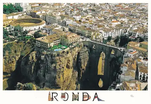 1641 - Spanien - Spain , Ronda , Vista Aerea - gelaufen 2017