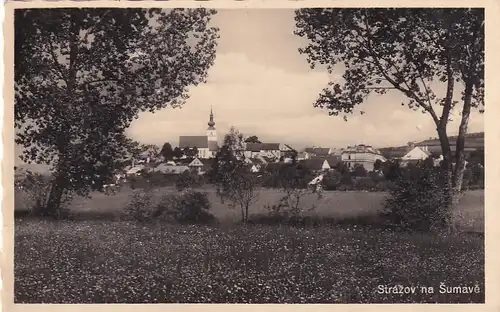 1674 - Tschechoslowakei - Tschechien , Czech , Strazov na Sumave , Drosau - gelaufen