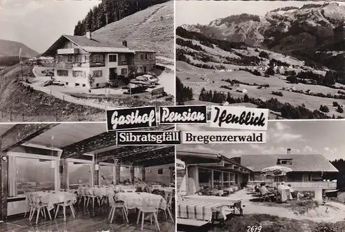 1679 - Österreich - Voralrberg , Sibratsgfäll , Bregenzerwald , Gasthof Pension Ifenblick - gelaufen 1967