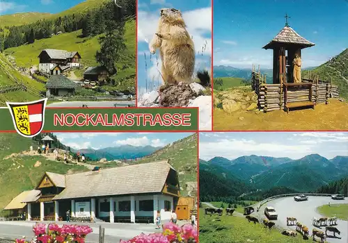 1687 - Österreich - Kärnten , Nockalmstraße , Mehrbildkarte - gelaufen 1994