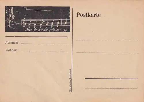 1728 - Österreich -  , Oberndorfer Druckerei - nicht gelaufen