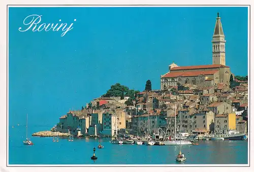 1729 - Kroatien - Croatia , Rovinj , Panorama - gelaufen 1992