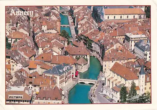 1736 - Frankreich - Annecy , Panorama - gelaufen 1992